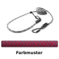 Preview: EASYLONG Hundeleine TWIST - L - 2m - roter Swirl mit blau